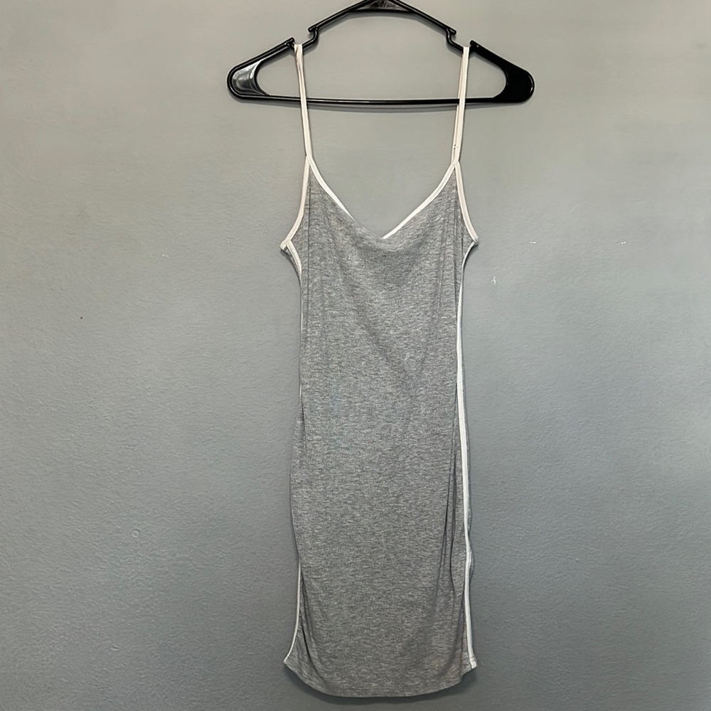 Gray tank top dress, very fitting